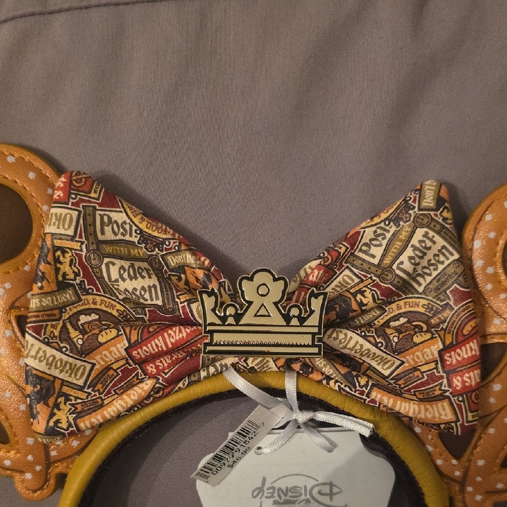 NWT 2024 Disney Parks Loungefly Oktoberfest Minnie ears - Picture 3 of 6